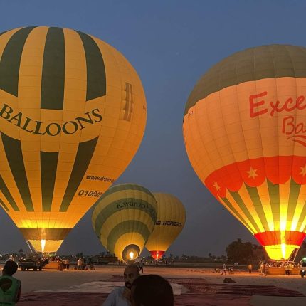 One Package Sunrise Hot Air Balloon Ride in Luxor and West Bank Private Tour